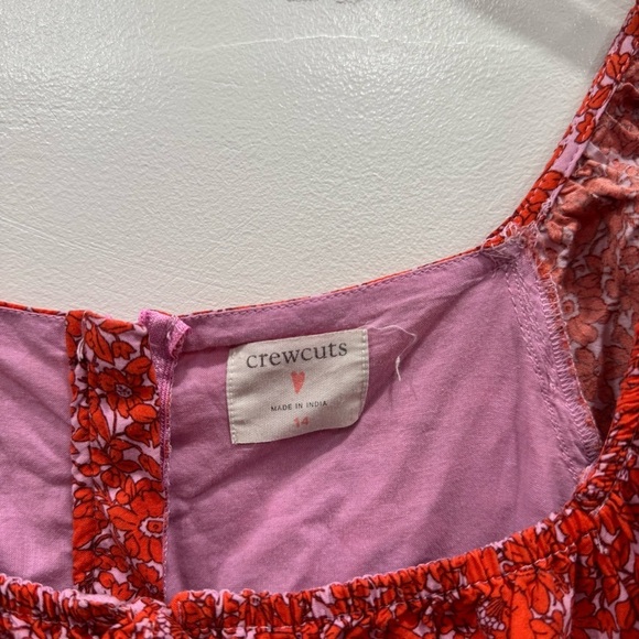 Crewcuts Girls Puff Sleeve Mini Dress Micro Floral Size 14 Spring ‘23 - Picture 3 of 8